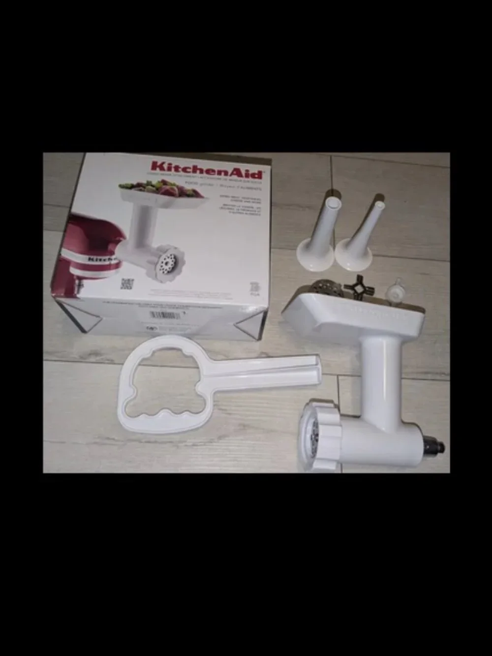 KitchenAid Food Grinder Stand Mixer Attachment White Model FGA